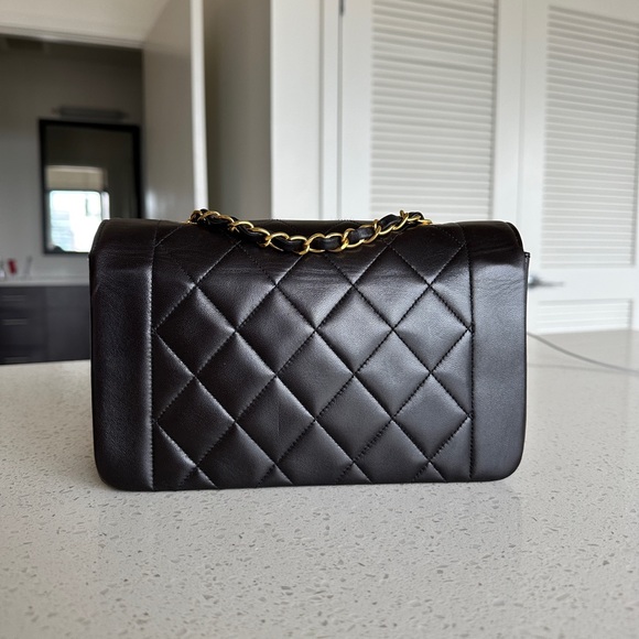 SOLD Vintage Chanel small diana lambskin bag - Picture 4 of 11